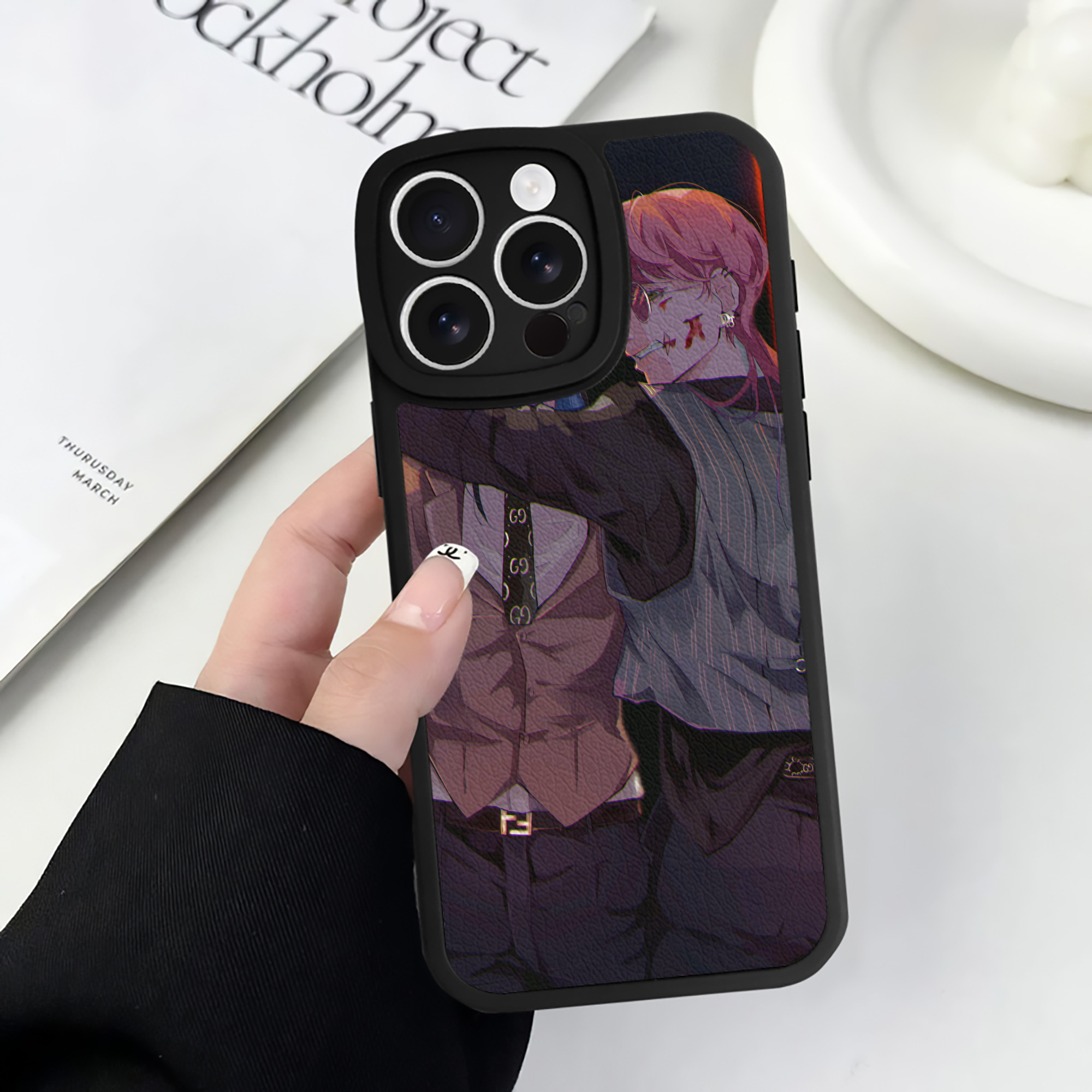 （画像用） 東京リベンジャーズ Tokyo Revengers 【iPhone 16シリーズ対応】シリコンスマホケース（レザー調） 材質：シリコン